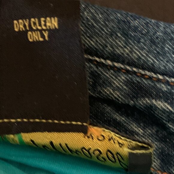 VTG BOHO Floral Embroidered Denim Jean Jacket Sz 1XL by Mirasol #73F - Picture 8 of 8